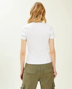 PIMKIE Top Encolure Carrée Maille Côtelée -Urban Soldes 409835 905A09 portrait HD 4