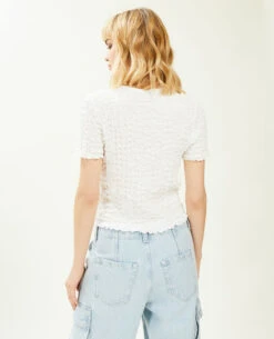 PIMKIE Top En Maille Gaufrée Avec Nouette -Urban Soldes 409838 905A09 portrait HD 4