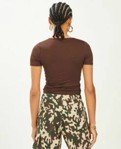 PIMKIE Top Avec Découpe Et Liens Coulissés -Urban Soldes 409839 D34A07 portrait HD 4