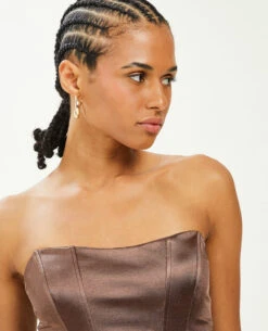 PIMKIE Corset Bustier En Tissu Satiné