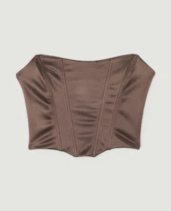 PIMKIE Corset Bustier En Tissu Satiné -Urban Soldes 409844 D34A07 portrait HD 5