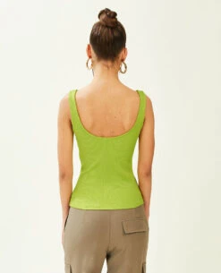 PIMKIE Débardeur En Maille Côtelée Façon Corset -Urban Soldes 409846 C96A05 portrait HD 4