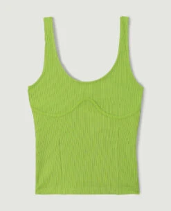 PIMKIE Débardeur En Maille Côtelée Façon Corset -Urban Soldes 409846 C96A05 portrait HD 5