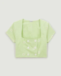 PIMKIE Chemisier Cropped Brodé -Urban Soldes 562515 A50E05 portrait HD 5