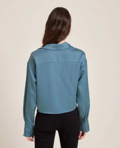 PIMKIE Chemise Courte En Tissu Satiné -Urban Soldes 562600 B75A06 portrait HD 4