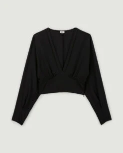 PIMKIE Blouse Courte En Tissu Satiné -Urban Soldes 562603 899A08 portrait HD 5