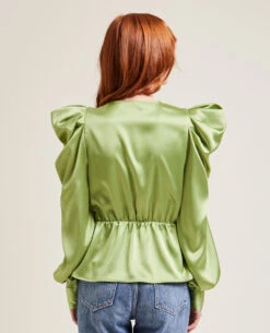 PIMKIE Blouse Cache-cœur En Satin -Urban Soldes 562620 A50A05 portrait HD 4