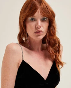 PIMKIE Brassière Velours Ras Et Strass