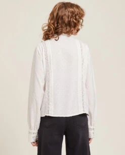 PIMKIE Blouse Dentelle Et Plumetis -Urban Soldes 562641 912A09 portrait HD 4