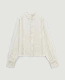 PIMKIE Blouse Dentelle Et Plumetis -Urban Soldes 562641 912A09 portrait HD 5