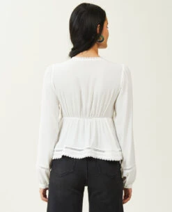 PIMKIE Blouse Dentelle Et Fronces -Urban Soldes 562644 912A09 portrait HD 4