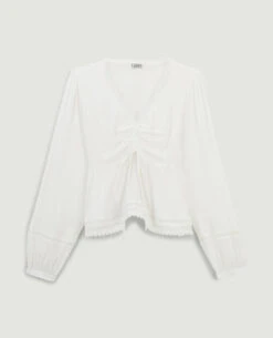PIMKIE Blouse Dentelle Et Fronces -Urban Soldes 562644 912A09 portrait HD 5