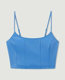 PIMKIE Top Court Effet Bustier En Simili -Urban Soldes 562645 B91A06 portrait HD 5