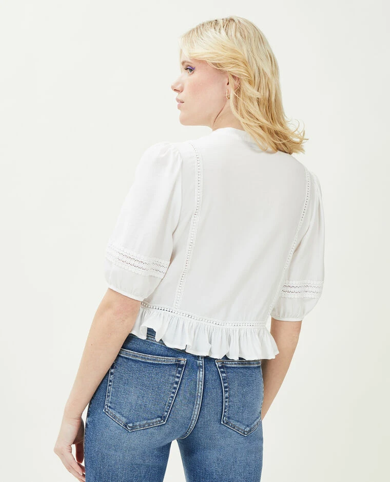 PIMKIE Blouse Avec Dentelle Et Liens à Nouer 5 PIMKIE Blouse Avec Dentelle Et Liens à Nouer – Image 3