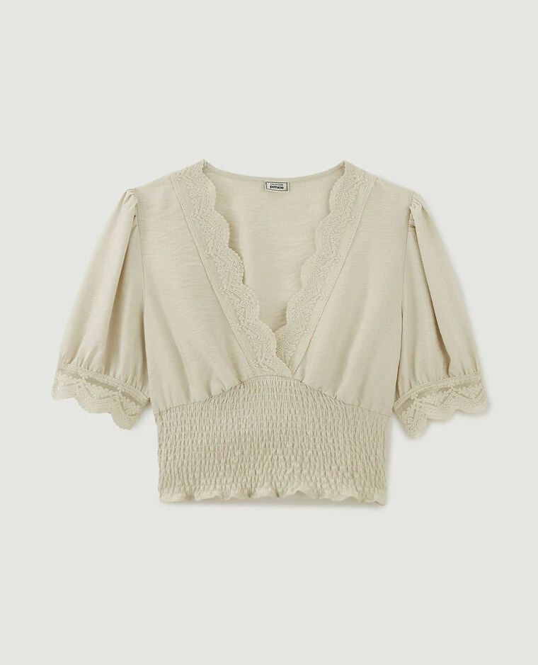 PIMKIE Top Court Croisé Avec Dentelle 6 PIMKIE Top Court Croisé Avec Dentelle – Image 4