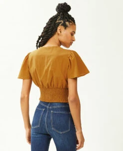 PIMKIE Top Court Lin Croisé Devant 7 PIMKIE Top Court Lin Croisé Devant -Urban Soldes 562652 D08A07 portrait HD 4