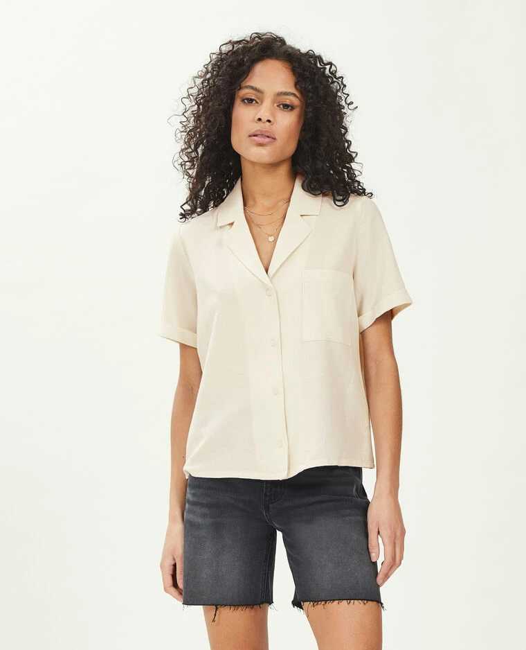 PIMKIE Chemise Courte Avec Lin 4 PIMKIE Chemise Courte Avec Lin – Image 2