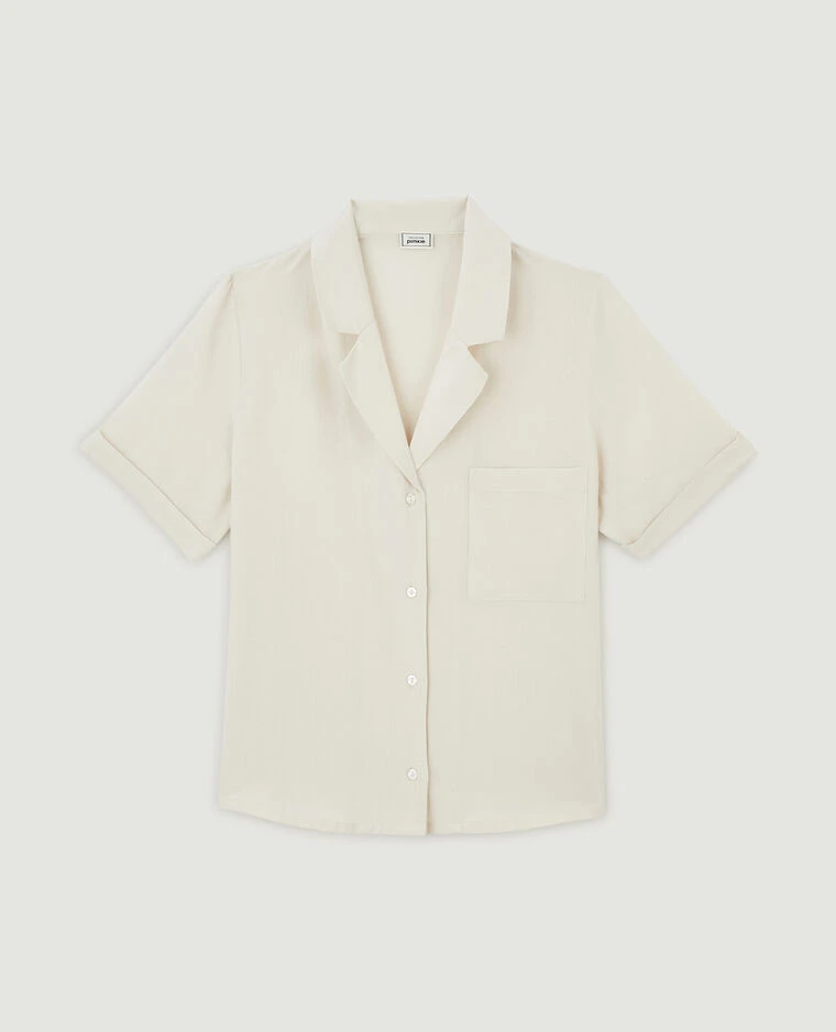 PIMKIE Chemise Courte Avec Lin 6 PIMKIE Chemise Courte Avec Lin – Image 4