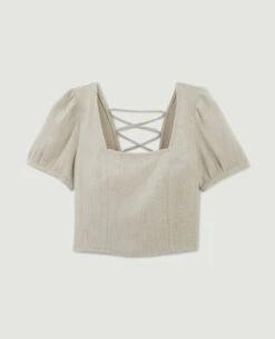 PIMKIE Top Encolure Carrée Avec Laçage Dos -Urban Soldes 562662 913A0E portrait HD 5