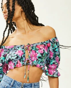 PIMKIE Top Court Avec Nouettes Devant