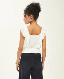 PIMKIE Top Court Avec Dentelle Et Plumetis -Urban Soldes 562669 912A09 portrait HD 4