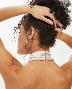 PIMKIE Top Dos-nu Satiné Encolure Américaine