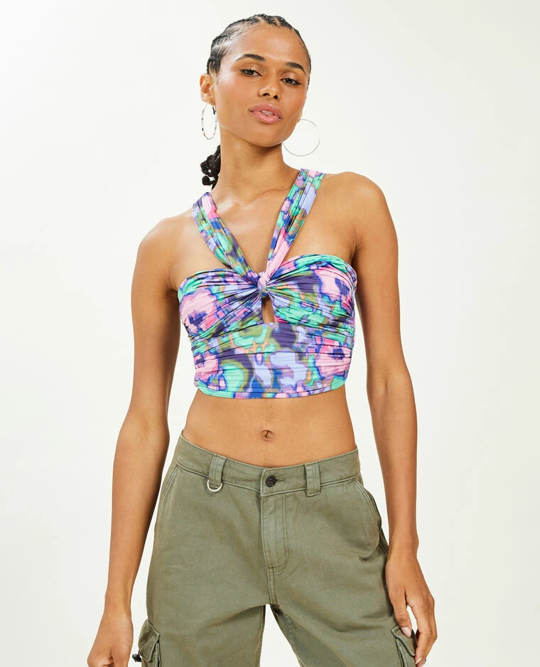 PIMKIE Top Brassière En Tissu Satiné Plissé 4 PIMKIE Top Brassière En Tissu Satiné Plissé – Image 2