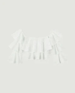 PIMKIE Top Court Encolure Bardot Avec Manches -Urban Soldes 562676 912A09 portrait HD 5