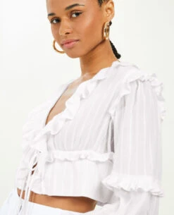 PIMKIE Blouse Courte Avec Volants