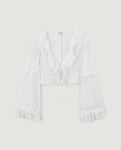 PIMKIE Blouse Courte Avec Volants -Urban Soldes 562693 912A09 portrait HD 5