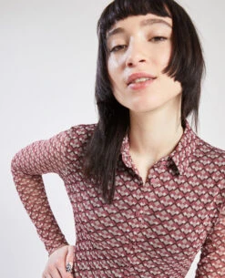 PIMKIE Robe Chemise Maille Transparente -Urban Soldes 781819 A30I09 portrait HD 4