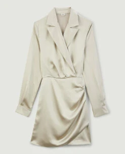 PIMKIE Robe Courte Cache-cœur En Satin -Urban Soldes 781863 933A07 portrait HD 5