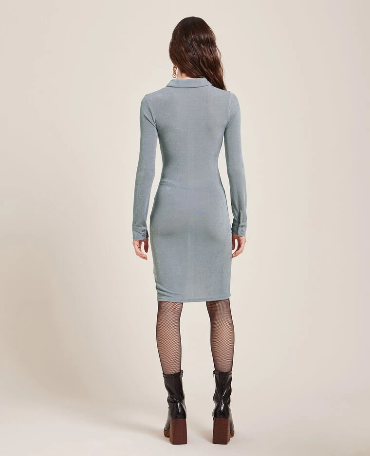 PIMKIE Robe Chemise Courte Effet Froncé 5 PIMKIE Robe Chemise Courte Effet Froncé – Image 3