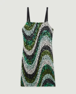 PIMKIE Robe Courte Moulante à Sequins -Urban Soldes 781892 A50I08 portrait HD 5