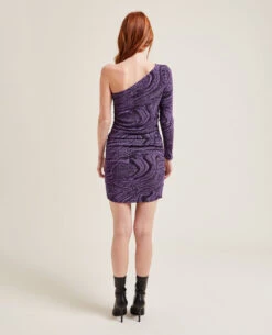 PIMKIE Robe Asymétrique Maille Lurex -Urban Soldes 781893 A40I08 portrait HD 4