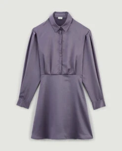 PIMKIE Robe Chemise En Satin -Urban Soldes 781912 880A08 portrait HD 5
