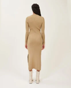 PIMKIE Robe Longue En Maille Côtelée -Urban Soldes 781913 E17A07 portrait HD 4