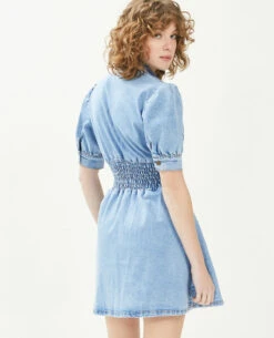 PIMKIE Robe Boutonnée En Jean -Urban Soldes 781949 683A0B portrait HD 4