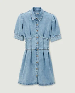 PIMKIE Robe Boutonnée En Jean -Urban Soldes 781949 683A0B portrait HD 5