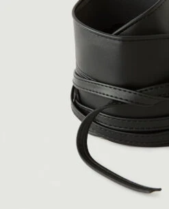 PIMKIE Ceinture Large à Nouer En Simili Cuir