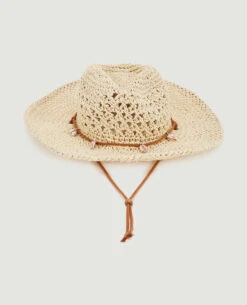 PIMKIE Chapeau En Paille Avec Coquillages
