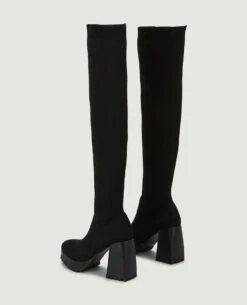 PIMKIE Cuissardes Plateformes En Maille -Urban Soldes 919587 899A08 portrait HD 4