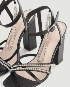 PIMKIE Sandales Croco Et Strass -Urban Soldes 919626 899A08 portrait HD 5