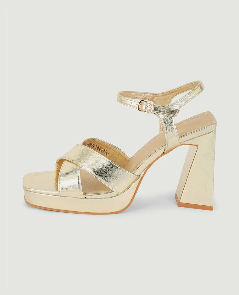 PIMKIE Sandales Plateformes Talon Trapèze 3 PIMKIE Sandales Plateformes Talon Trapèze