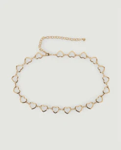 PIMKIE Ceinture Métallique Avec Cœurs