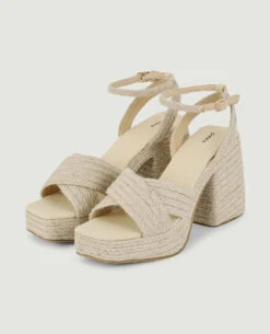 PIMKIE Sandales Plateformes Matière Corde -Urban Soldes 919737 E53A0E portrait HD 3