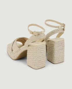 PIMKIE Sandales Plateformes Matière Corde -Urban Soldes 919737 E53A0E portrait HD 4