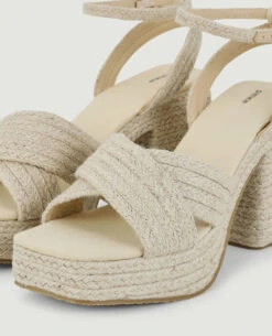 PIMKIE Sandales Plateformes Matière Corde -Urban Soldes 919737 E53A0E portrait HD 5