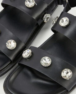 PIMKIE Sandales Plates Avec Strass -Urban Soldes 919761 899A08 portrait HD 5