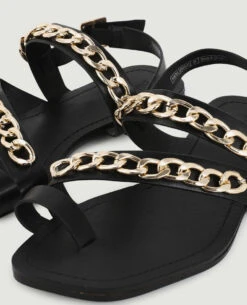 PIMKIE Sandales Plates Avec Brides Et Chaines -Urban Soldes 919763 899A4G portrait HD 5